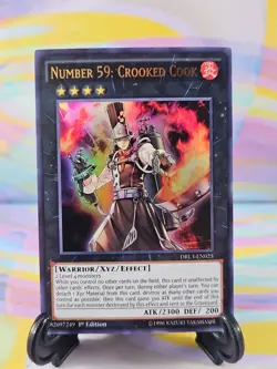 Yu-Gi-Oh TCG Card | Number 59: Crooked Cook DRL3-EN025 First Edition - Image 1
