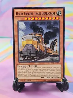 Yu-Gi-Oh TCG Card | Heavy Freight Train Derricrane TDIL-EN090 First Edition - Image 1
