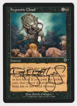 Signed Hypnotic Cloud Proof LP Invasion Artist Randy Gallegos 2000 MTG Magic AP! - Image 1