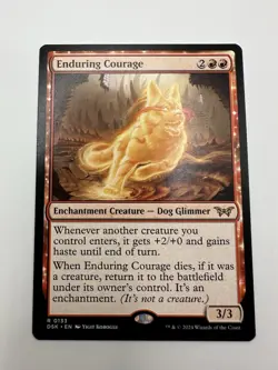 MTG TCG Enduring Courage Duskmourn: House of Horror Regular - Image 1