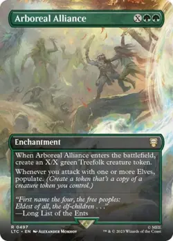 Arboreal Alliance (Borderless) -Foil Near Mint MTG - Image 1