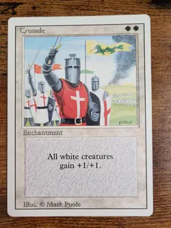 MTG Crusade LP Nice! ⭐⭐Revised Edition⭐⭐ ⭐10 REAL HQ PICS!⭐ 1994 Magic Crusades - Image 1