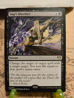 MTG Imp's Mischief Commander Masters Regular Rare NM - Image 1
