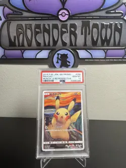 Pokemon Pikachu Scream Munch Retrospective JPN Full Art Promo 288/SM-P PSA 10 - Image 1