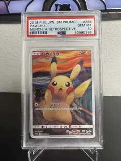 Pokemon Pikachu Scream Munch Retrospective JPN Full Art Promo 288/SM-P PSA 10 - Image 3
