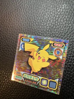 Pikachu 380 Laser Seal Retsuden Sticker AB3 Japanese 2007 Pokemon US SELLER NM - Image 2