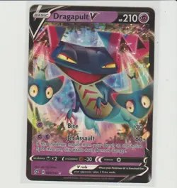 Dragapult V Ultra Rare Holo Pokemon Card Rebel Clash 092/192 - Image 1