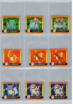 Set of 162 - Artbox Series 1 Pokemon Stickers from 1999 VIntage Lot - NM - Image 2