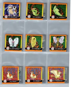 Set of 162 - Artbox Series 1 Pokemon Stickers from 1999 VIntage Lot - NM - Image 4