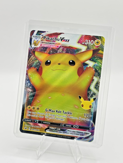 Pokemon Pikachu VMAX Celebrations SWSH062 Full Art Black Star Promo - Image 1