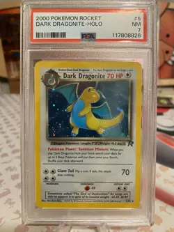 Pokemon Team Rocket Dark Dragonite Holo 5/82 PSA 7 🔥 - Image 1