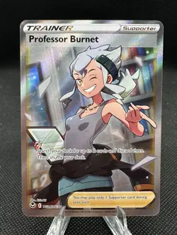 Professor Burnett TG26/TG30 Pokemon Silver Tempest Full Art Trainer NM - Image 1