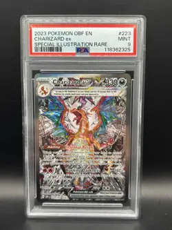2023 Pokemon Obsidian Flames Charizard ex SIR 223/197 PSA 9 Mint - Image 1