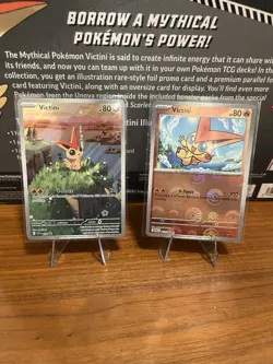 Victini 208 Pokemon Scarlet & Violet Promo Cards Holo + Bonus Pokeball Victini! - Image 1