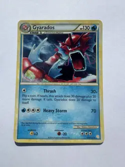 Pokemon - HGSS Base Set Gyarados 123/123 Secret Rare Holo - Image 1