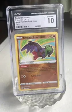 CGC 10 2022 Pokemon Astral Radiance Radiant Hawlucha RR #081/189 CGC GEM MINT 10 - Image 2