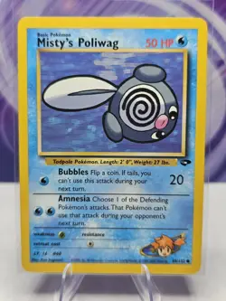 Pokemon Misty's Poliwag 89/132 Gym Challenge Unlimited - Image 1