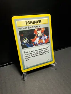 Pokemon Rockets Sneak Attack 16/82 Team Rocket Vintage WOTC 1999/2000 Holo MP/HP - Image 2