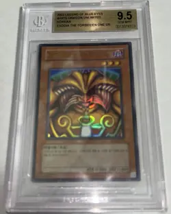 Yugioh - Exodia the Forbidden One - LOB-K124 - Ultra Rare Korean - Beckett 9.5 - Image 3