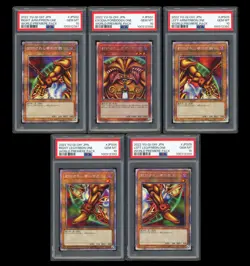Yu-Gi-Oh PSA10*5 Exodia/Forbidden One Set 2022 World Premiere Pack Japanese - Image 1
