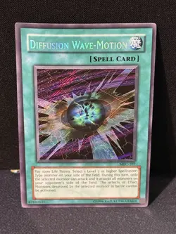 Yugioh Diffusion Wave-Motion MFC-107 Secret Rare Holo Original Print Vintage - Image 1