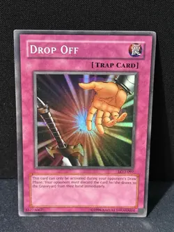 Yugioh Drop Off LOD-097 Legacy of Darkness Unlimited Original Print Vintage - Image 1