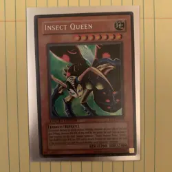 Yugioh Insect Queen CT1-EN005 Secret Rare Limited Edition VTG! LP - Image 1