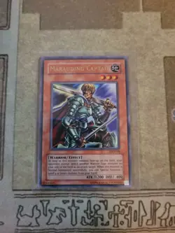 YUGIOH MARAUDING CAPTAIN LOD-018 ULTRA UNLIMITED ED NM 1996 - Image 1