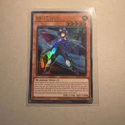 YuGiOh K9-17 Izuna JUSH-EN031 1st Edition Ultra Rare Near Mint Pack Fresh - Image 1