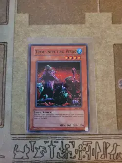 YUGIOH TRIBE-INFECTING VIRUS MFC-076 SUPER UNLIMITED ED LP 1996 - Image 1