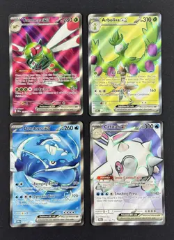 2025 Pokemon Destined Rivals En Full Art ex LOT 4x Arboliva Dondozo Yanmega etc - Image 1