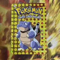 Pokemon Rare Vintage Vending Machine Holo prism sticker Nintendo 2000 Blastoise - Image 1