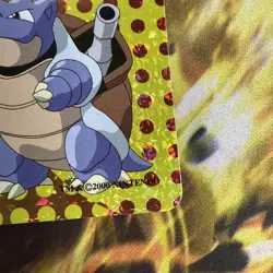 Pokemon Rare Vintage Vending Machine Holo prism sticker Nintendo 2000 Blastoise - Image 3