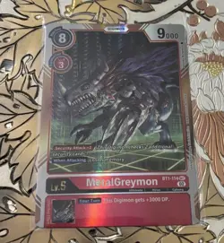 Digimon Card Game Singles MetalGreymon BT1-114 SEC Secret Rare - Image 1