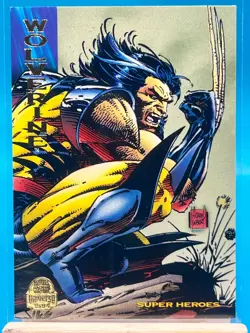 Wolverine 1994 Marvel Universe #124 Super Heroes Card Foil Anime Comics Vintage - Image 1