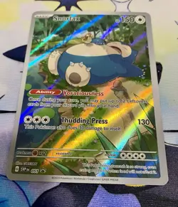 Pokemon TCG Scarlet & Violet Snorlax Black Star Promo Card 051 NM - Image 3
