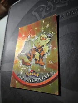 Topps Series 1 HOLO 1999 TV Animation ARCANINE #59 Pokemon Character Card - Image 2