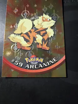 Topps Series 1 HOLO 1999 TV Animation ARCANINE #59 Pokemon Character Card - Image 4