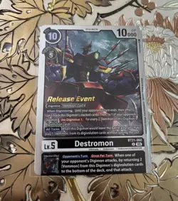 Digimon Card Game Destromon Release Foil BT21-060 Pre-Release Promo - Image 1