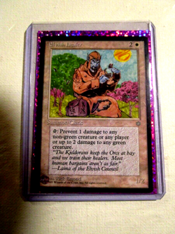 Elvish Healer MTG Vintage 1995 White Creature Magic the Gathering Card - Image 1