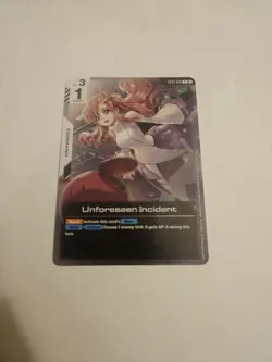 Unforeseen Incident Alternate Art Foil - ST01-014 C NM - Gundam TCG Card Game - Image 1