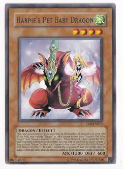 Yu-Gi-Oh Card - EOJ-EN013 - HARPIE'S PET BABY DRAGON (rare) - NM/Mint - Image 1