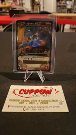 World of Warcraft WOW TCG SPECTRAL KITTEN Unscratched Loot Card - Image 1