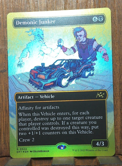 MTG👍 Demonic Junker (Borderless) (First-Place Foil) Aetherdrift 🎇 NEAR MINT... - Image 2