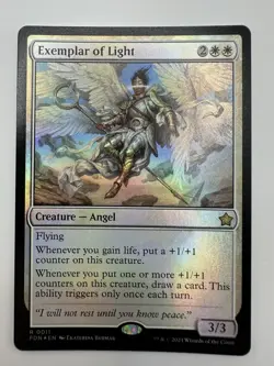 MTG TCG Exemplar of Light Foundations Foil - Image 1