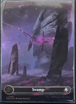 MTG Edge Of Eternities Swamp Galaxy Foil (Common) - Image 1