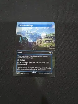x1 Mistrise Village TDM Tarkir Dragonstorm MTG 397 BORDERLESS FULL ART RARE 1x - Image 1