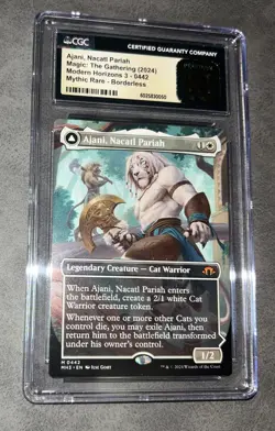 Magic MTG Ajani Nacatl Pariah Modern Horizons 3 Borderless MYTHIC RARE CGC 10 - Image 2