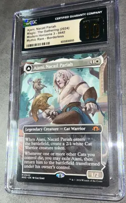Magic MTG Ajani Nacatl Pariah Modern Horizons 3 Borderless MYTHIC RARE CGC 10 - Image 3