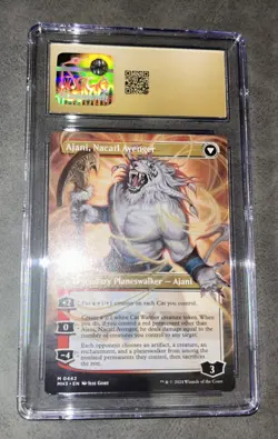Magic MTG Ajani Nacatl Pariah Modern Horizons 3 Borderless MYTHIC RARE CGC 10 - Image 4